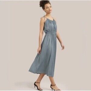 knee length dresses for ladies Pilar Vegan Leather Tie-Front Dress Black / Regular / XL main image 1